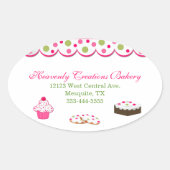 Zoete kleurrijke bakkerij Stickers (Voorkant)