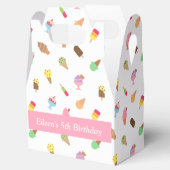 Zoete Kleurrijke Ice Cream Pattern Party Favor Box Bedankdoosjes (Geopend)