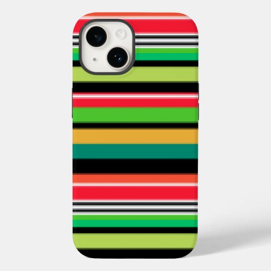 zoete kleurrijke strepen Case-Mate iPhone case (Achterkant)
