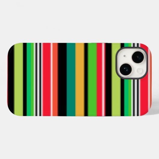 zoete kleurrijke strepen Case-Mate iPhone case (Achterkant (horizontaal))