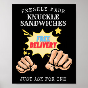 Zoete knokkelsandwiches - Boxing Fist Figh Poster