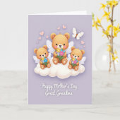 Zoete Knuffel Moederdag kaart (Gele Bloem)