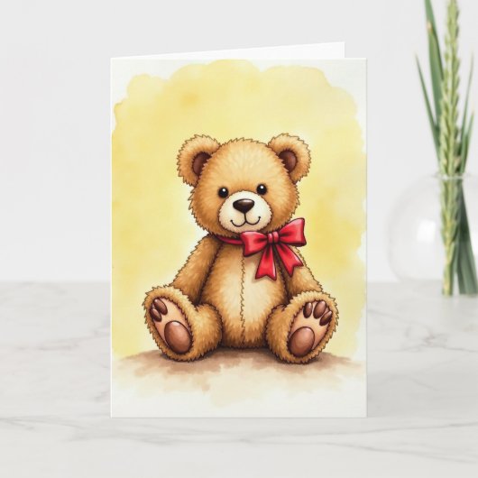 Zoete Knuffelvriend Moederdagkaart Kaart (Voorkant)