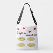 Zoete koekjes en harten crossbody tas (Voorkant)