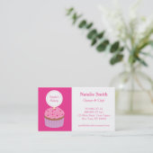 Zoete koekjes Roze Bevroren, Bakkerij Chef Visitekaartje (Staand voorkant)