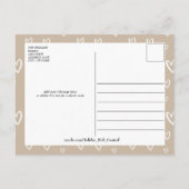 Zoete Koffie gekleurde Foto en Bericht Feestdagenkaart (Achterkant)