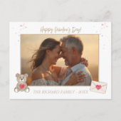 Zoete Koffie gekleurde Foto en Bericht Feestdagenkaart (Voorkant)