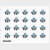 Zoete koffie ronde sticker (Vel)