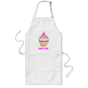 ZOETE KOKE CHEF'S CUPCAKE SCHORT - ROZE SNOEPJES