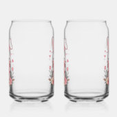 Zoete Konijn en Bloemen Blikvorm Glas (Links)
