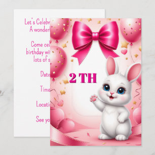 Zoete Konijn Verjaardagsthema 🐰 Kaart
