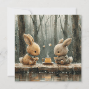 Zoete konijntjes: tedere uitdrukkingen 🐇digitaal feestdagenkaart