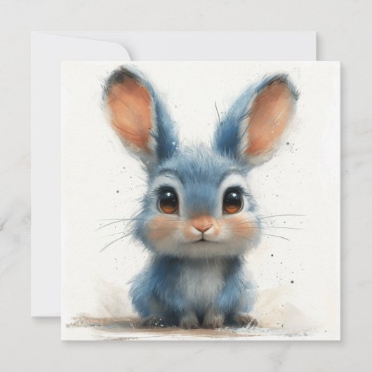 Zoete konijntjes: zalige wensen 🐇digitaal feestdagenkaart (Voorkant)