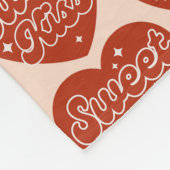 Zoete Kus Fleece Deken (Hoek)