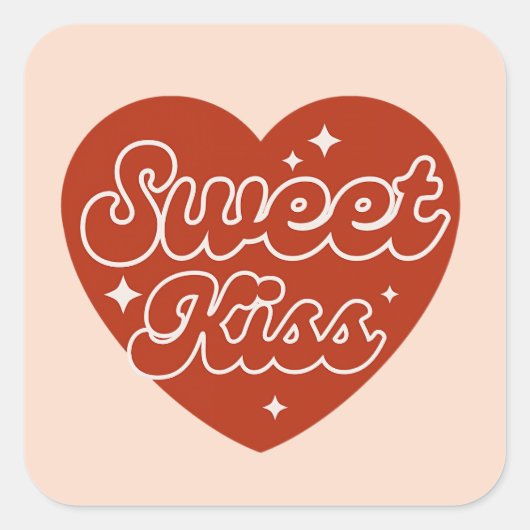 Zoete Kus Sticker (Voorkant)