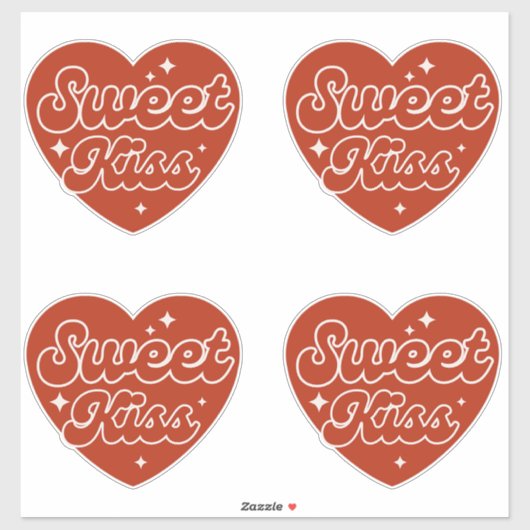 Zoete Kus Sticker (Vel)