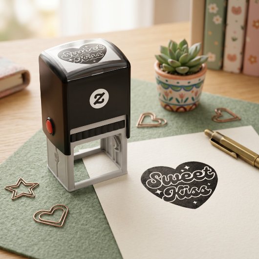 Zoete Kus Zelfinktende Stempel