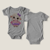 Zoete Lam Baby Body (Ontwerp Voorkant & Achterkant)
