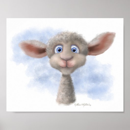 Zoete lam Cartoon Poster (Voorkant)