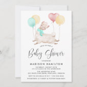 Zoete Lama Baby Shower Kaart (Voorkant)
