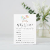 Zoete Lama Baby Shower Raadspel (Staand voorkant)