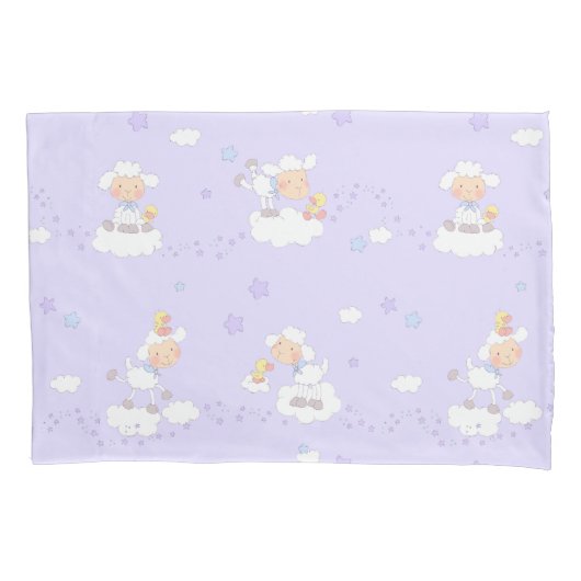 Zoete lamp op cloud kussensloop (Voorkant)