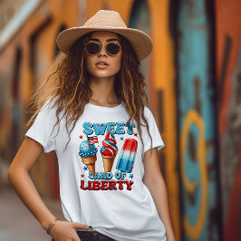 Zoete Land van Vrijheid 4 juli T-shirt