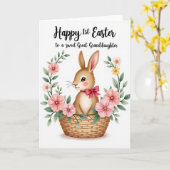 Zoete Langoor Knuffeldierkaart Kaart (Gele Bloem)