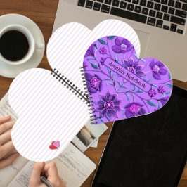 Zoete Lavendel Bloemen Brocade Notitieboek