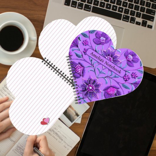 Zoete Lavendel Bloemen Brocade Notitieboek