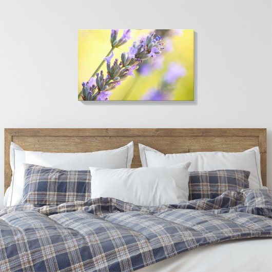 Zoete lavendel canvas afdruk (Insitu (Slaapkamer))
