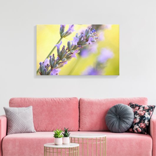 Zoete lavendel canvas afdruk (Insitu (Woonkamer))