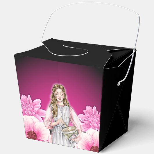 Zoete lekkernijen in bloei – Bloemen Bakkerij Favo Bedankdoosjes (Voorkant)