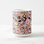 Zoete lekkernijen op roze koffiemok (Center)