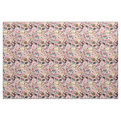 Zoete lekkernijen op roze stof (Fat Quarter)