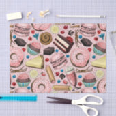 Zoete lekkernijen op roze tissuepapier (Craft)