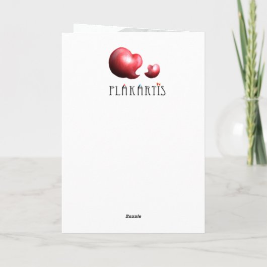 Zoete Lemur Pijl van de Liefde - handgetekend Kaart (Achterkant)