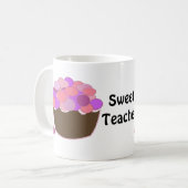 Zoete Leraar Smartie Cupcakes Koffiemok (Voorkant links)