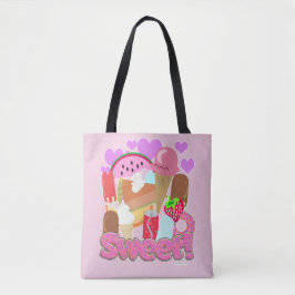 Zoete leuke desserts tote bag
