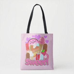 Zoete leuke desserts tote bag