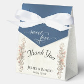 Zoete Liefde Dank Je- Blauw Bedankdoosjes (Voorkant)