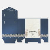 Zoete Liefde - Donkerblauw Bedankdoosjes (Ongevouwen)