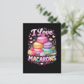Zoete Liefde Macarons Briefkaart (Staand voorkant)