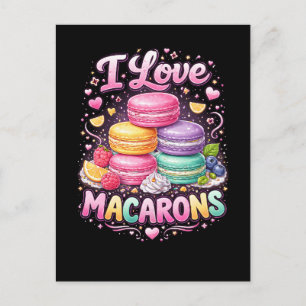 Zoete Liefde Macarons Briefkaart