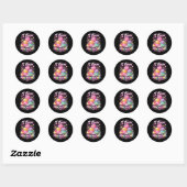 Zoete Liefde Macarons Ronde Sticker (Vel)