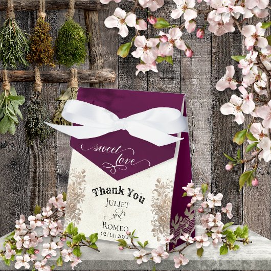 Zoete Liefde - Plum Bedankdoosjes