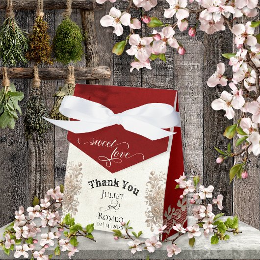 Zoete Liefde - Rood Bedankdoosjes