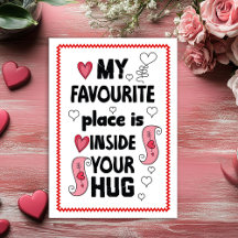 Zoete Liefdescitaat Hand Getekende Valentijnkaart