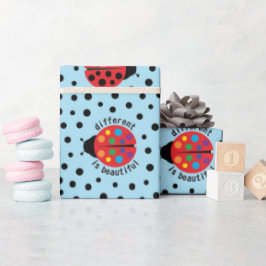 Zoete Lieveheersbeestje Autisme Bewustzijn Lente B Cadeaupapier