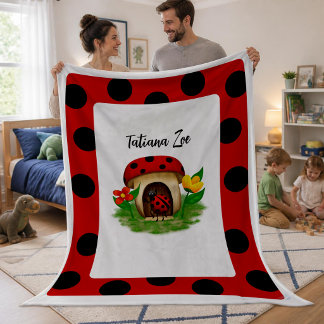 Zoete Lieveheersbeestje Vriend Grote Pluche Deken